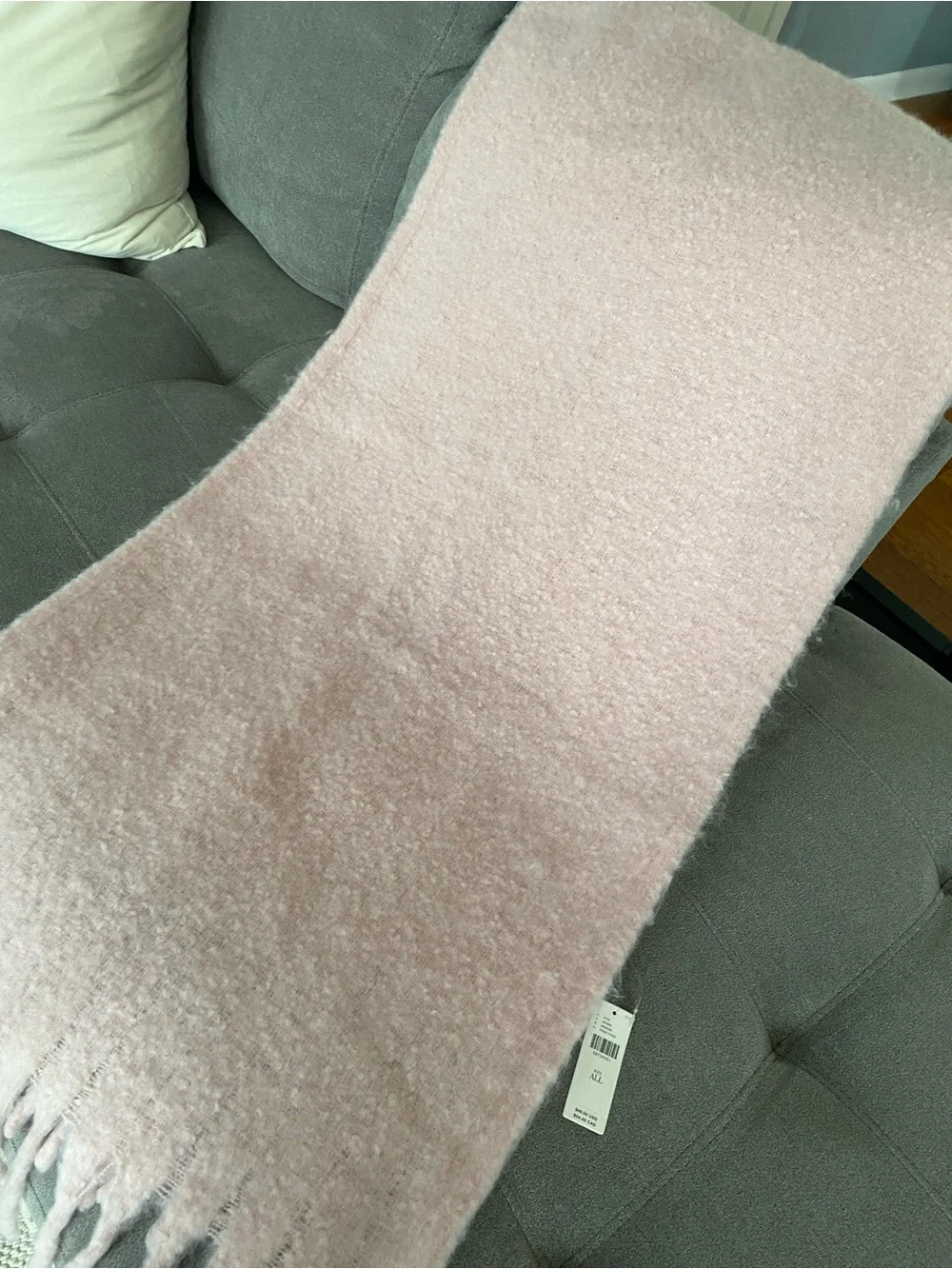 Anthropologie pink scarf NWT